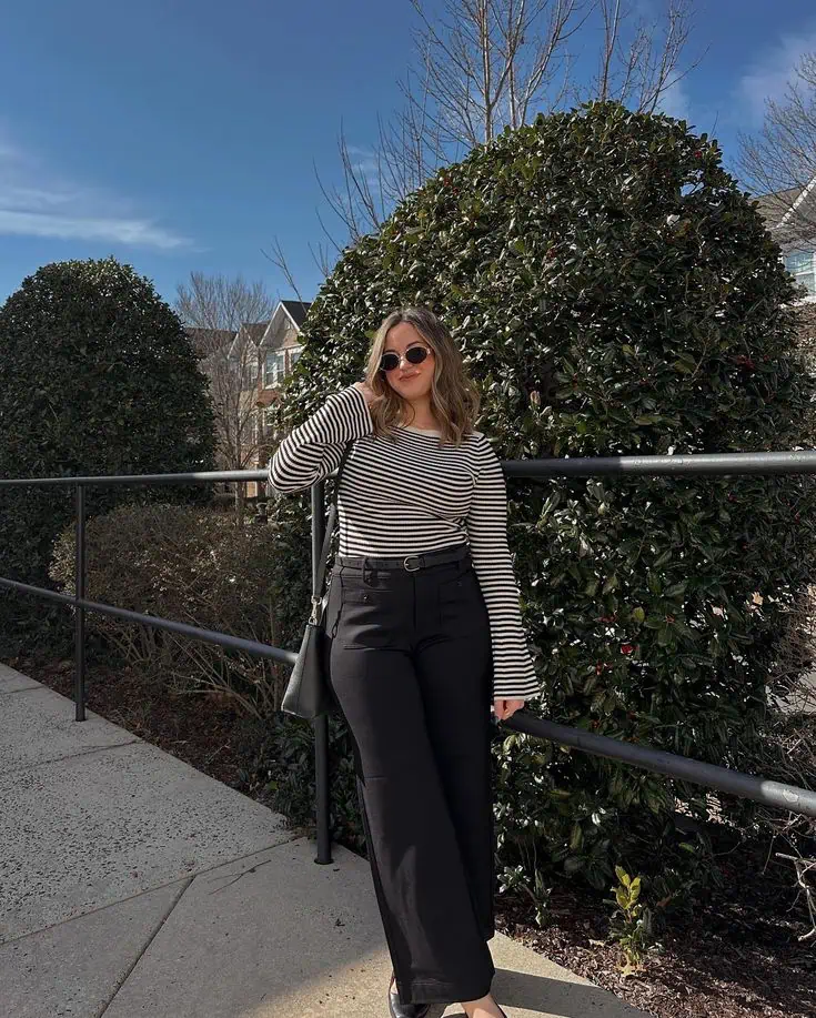 Striped Chic Meets Classic Cool