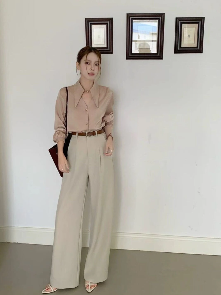 Neutral Palette Power Suit Elegance