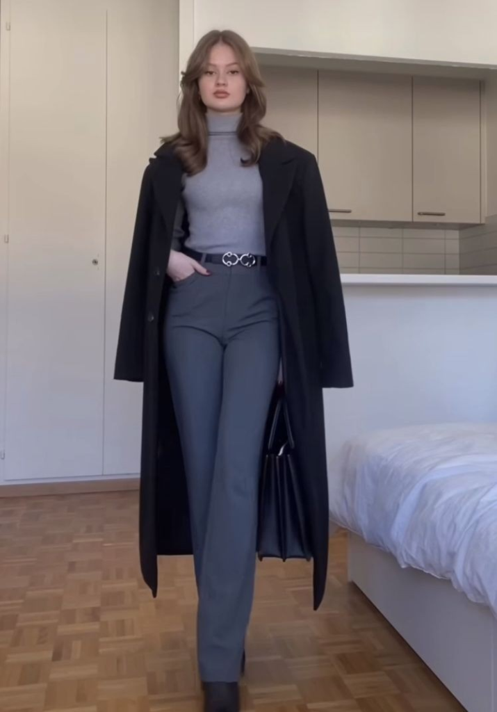 Minimalist Chic with Statement Belt