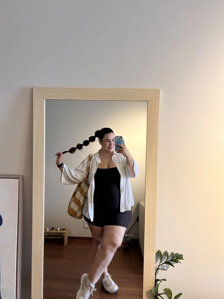 Oversized Shirt with Tailored Basics