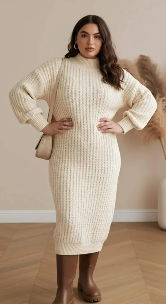 Textured Knit Dress