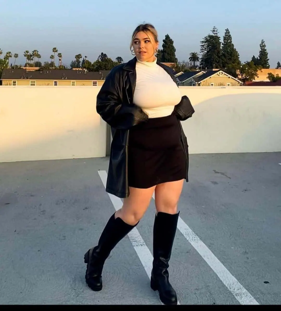 Sleek Leather and Knits Combo