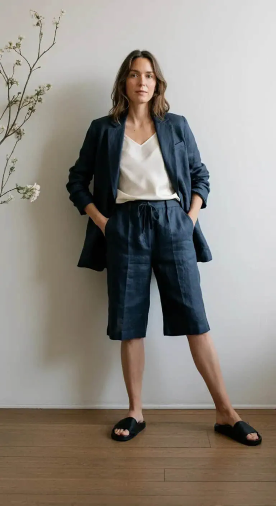 Bermuda Shorts Suit Set