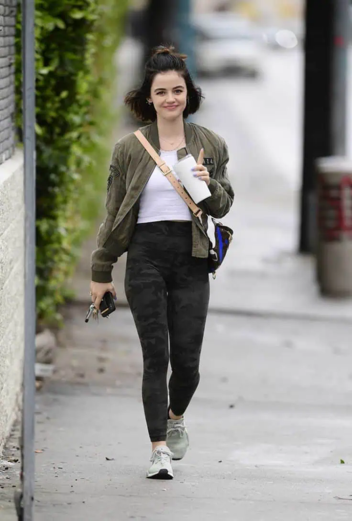 Camo Leggings with Bomber Jacket