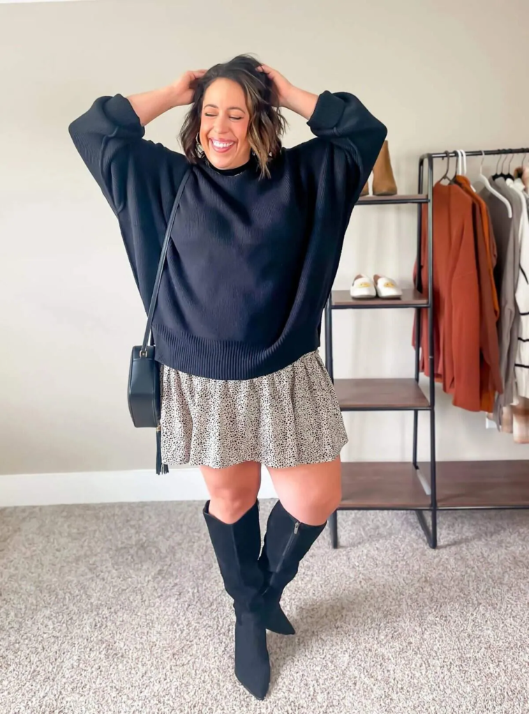 Cozy Sweater and Skirt Combo