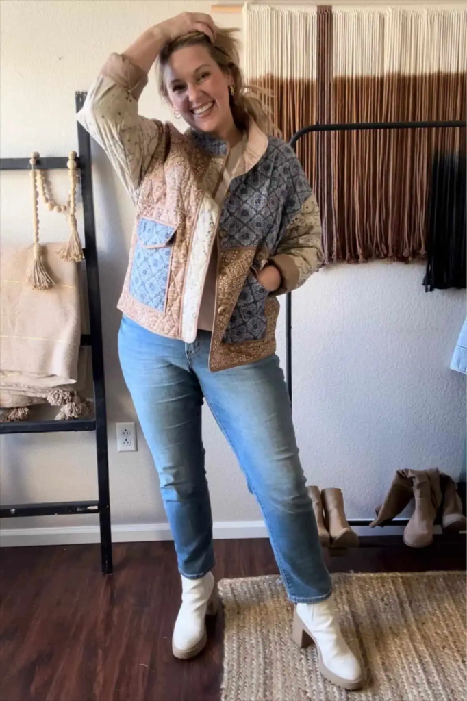 Patchwork Jacket and Denim Combo