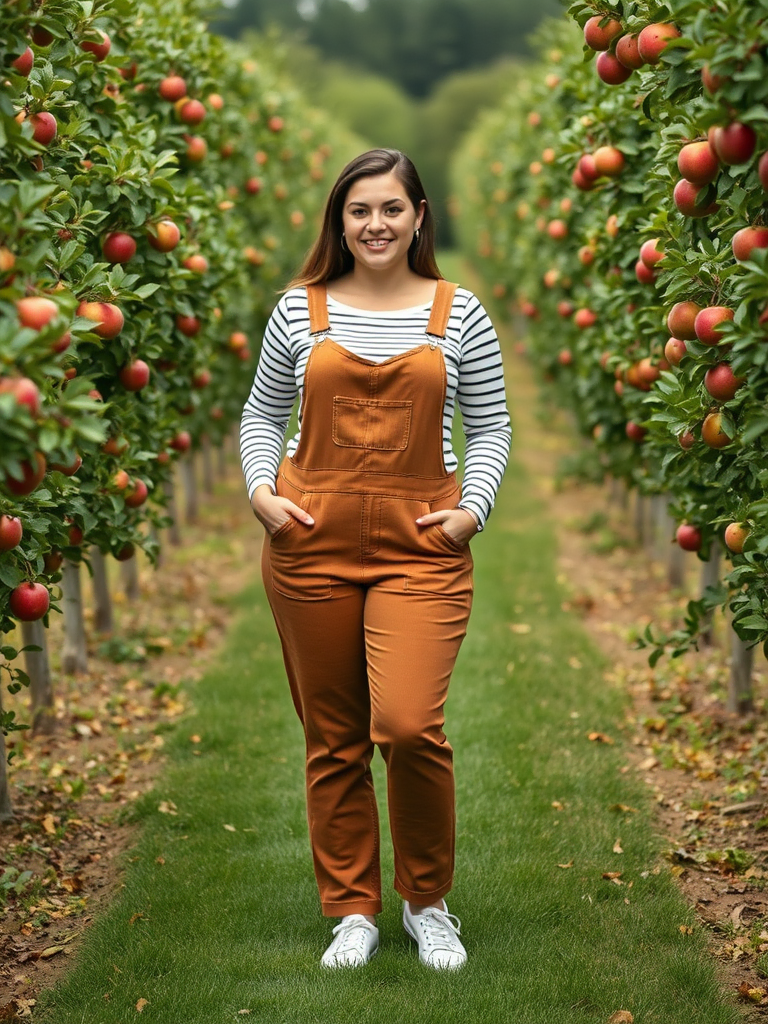Corduroy Overalls with Long-Sleeve Tee