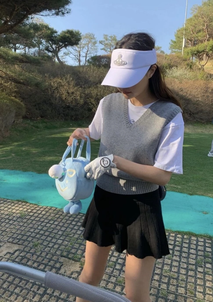 Layered Vest with White Visor