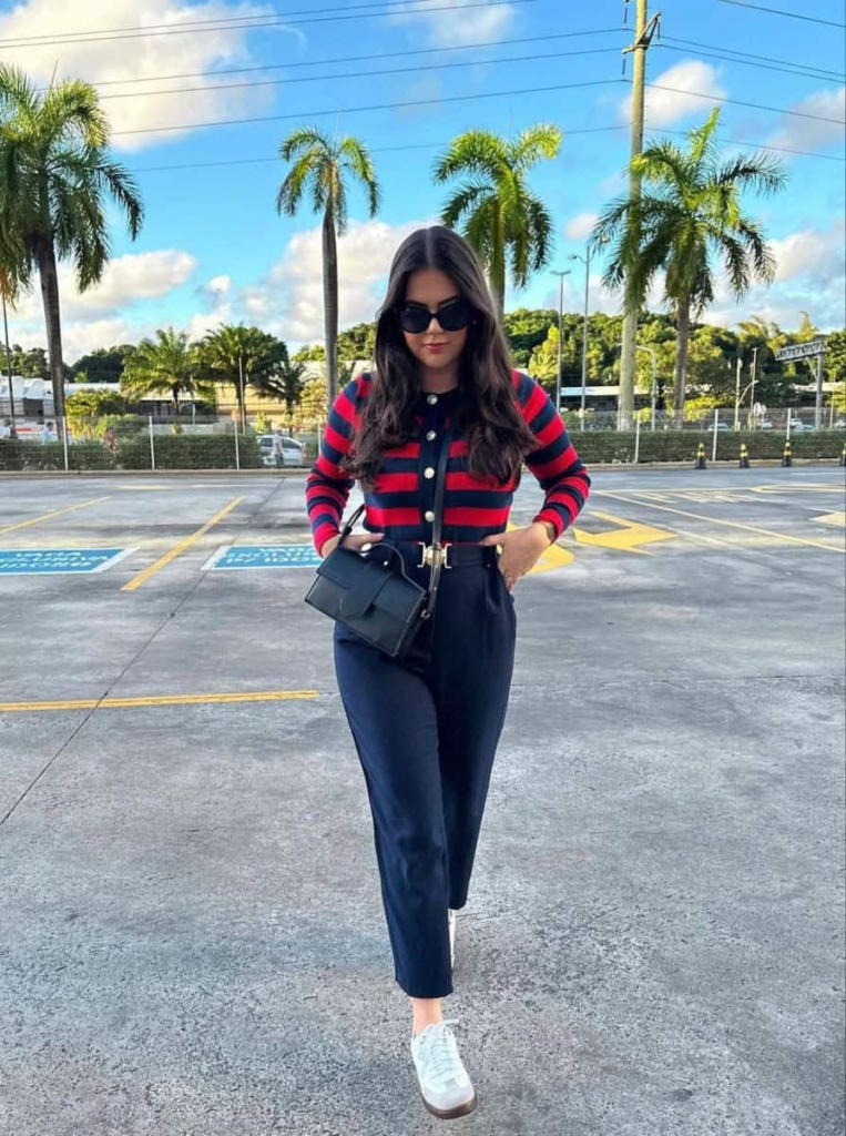 Preppy Chic with a Sporty Twist