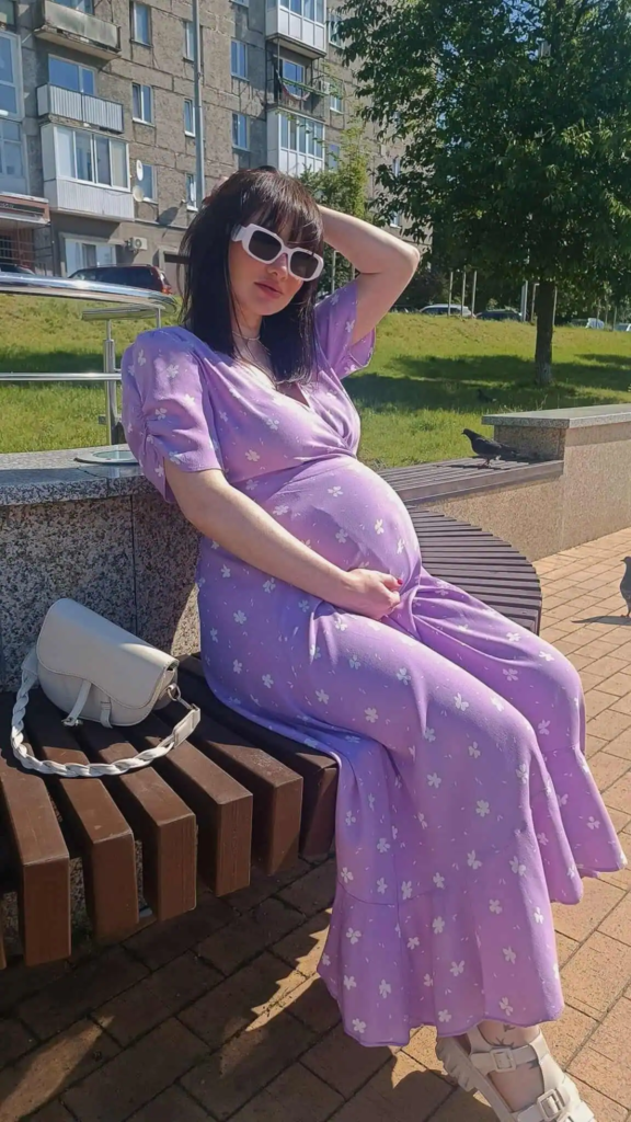 Lilac Floral Maxi Dress