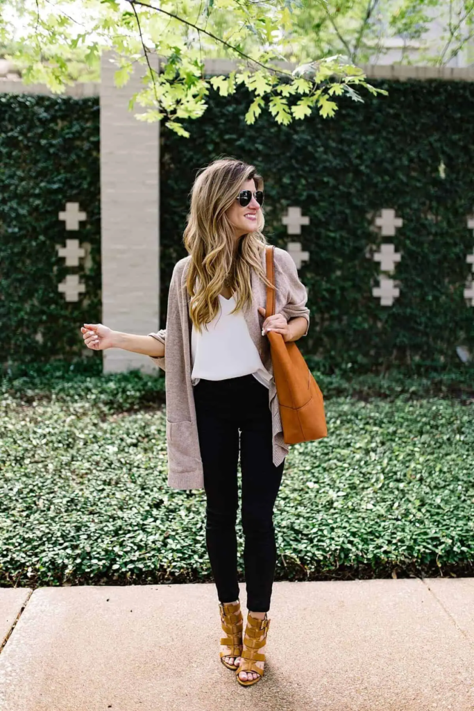 Cozy Cardigan and Skinny Jeans Combo