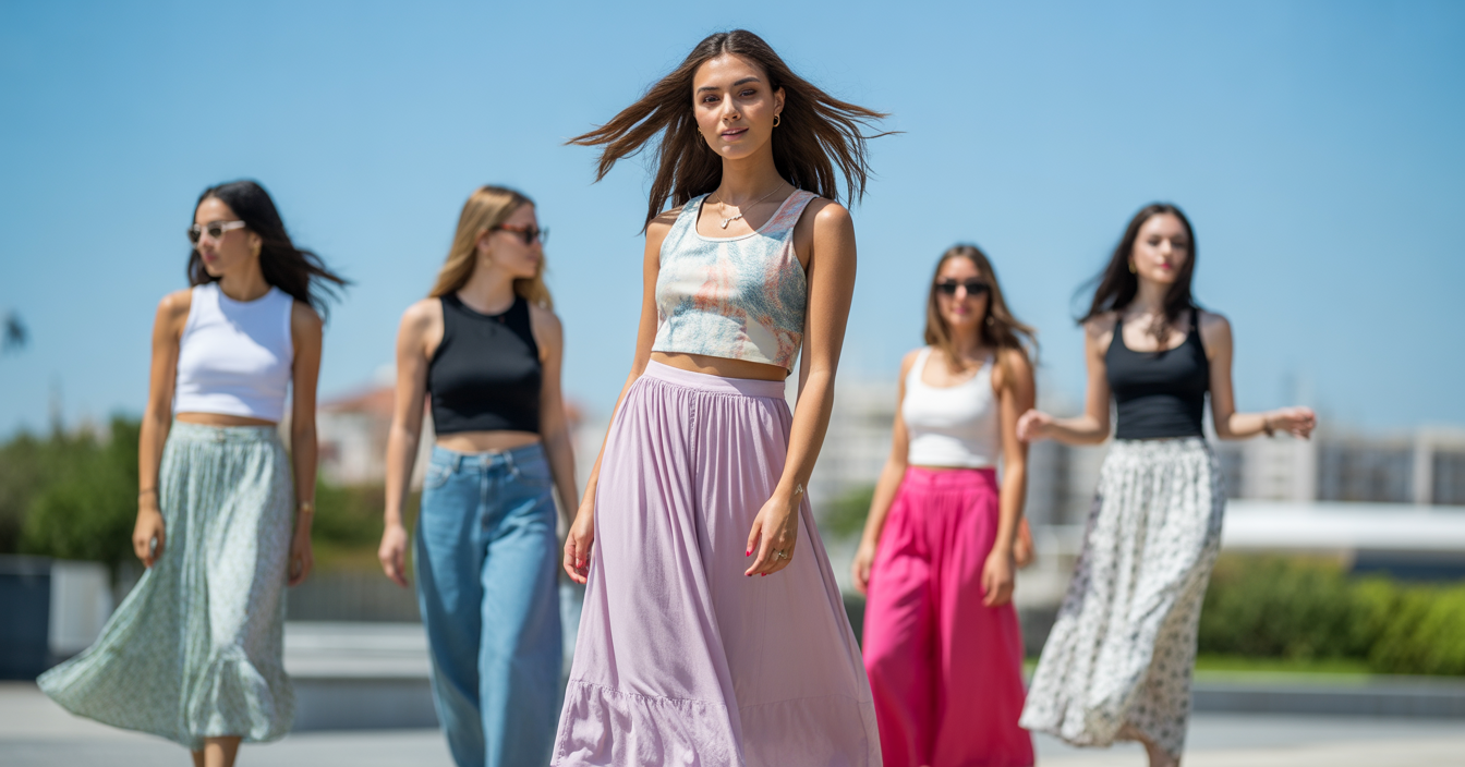 15 Long Skirt Outfits for Summer to Stay Cool