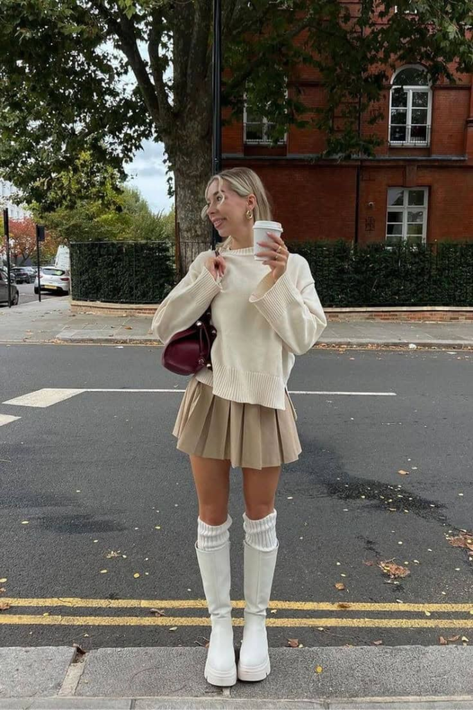 Cozy Preppy Chic for Crisp Days