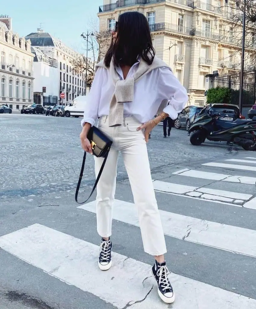 Parisian Chic Meets Sporty Comfort