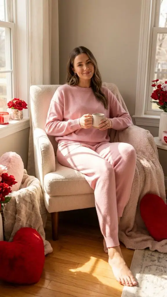 Pink Two-Piece Lounge Set