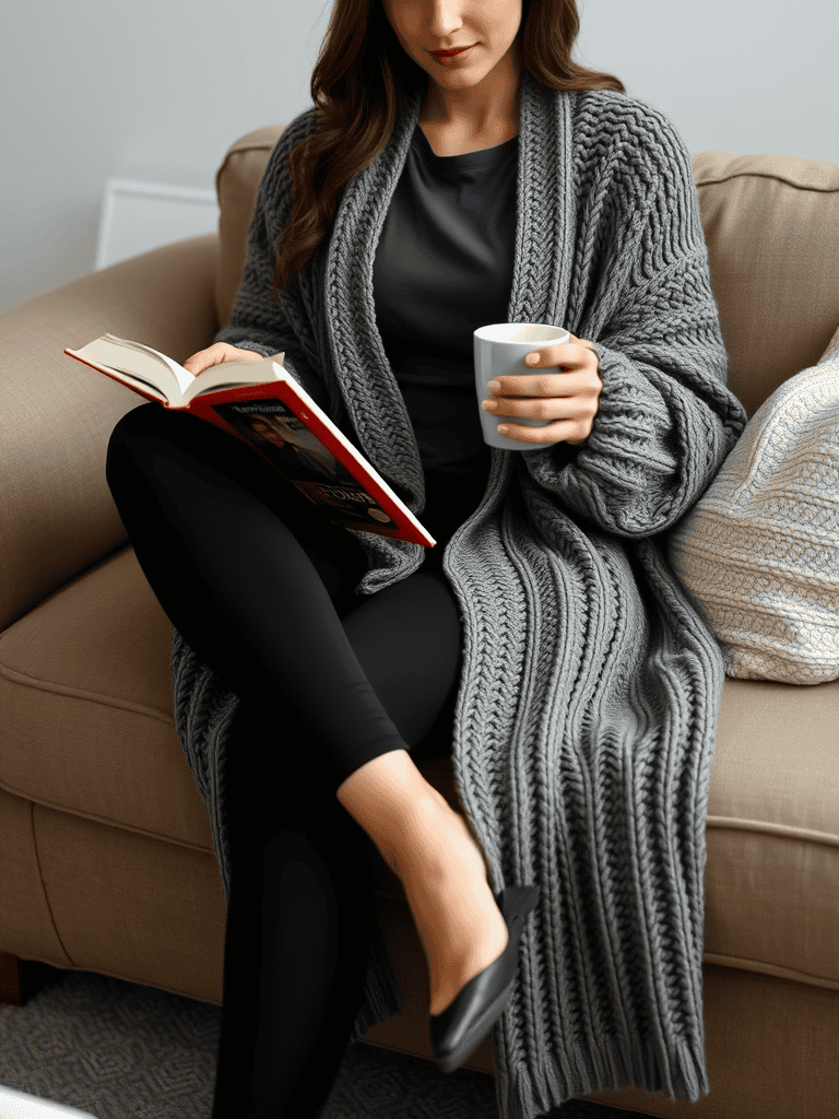 Oversized Cardigan and Leggings