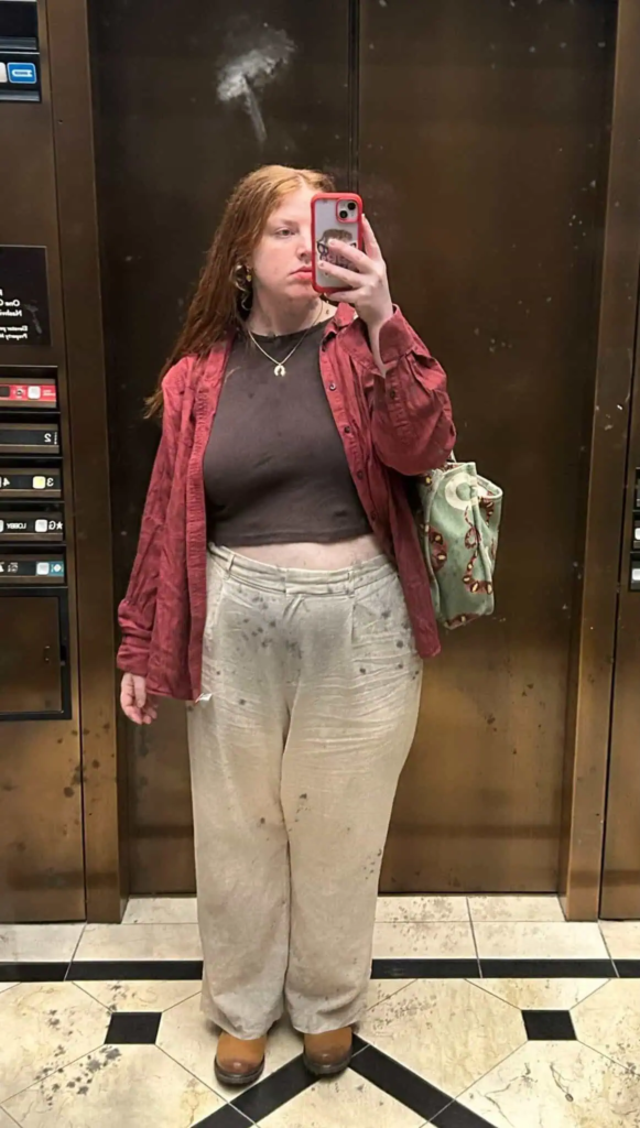 Oversized Shirt with Fitted Basics