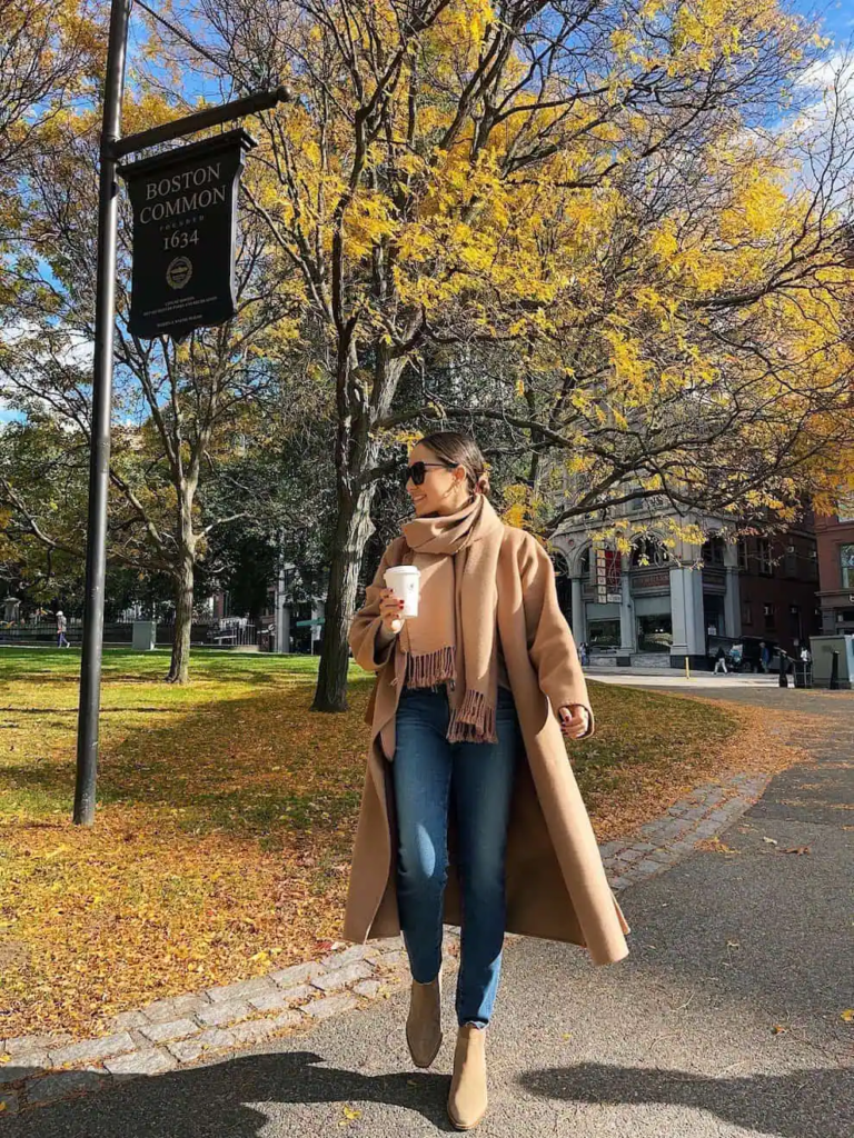 Camel Coat For Autumn Strolls