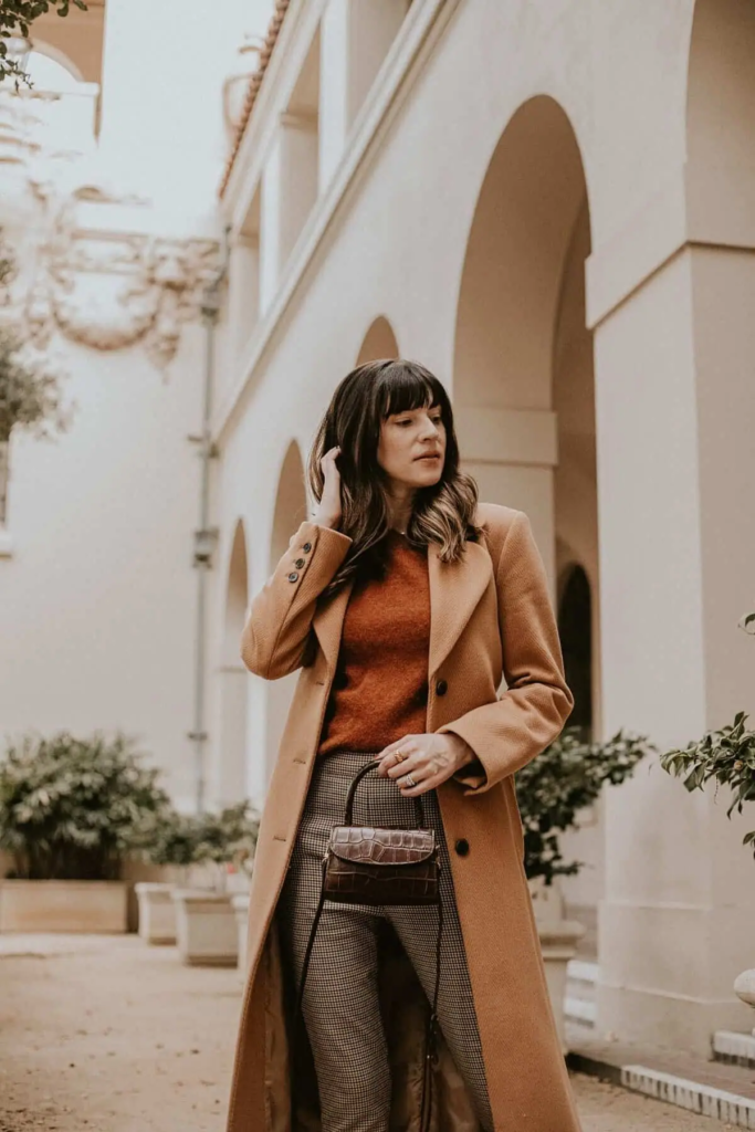 Camel Coat With Autumn Tones