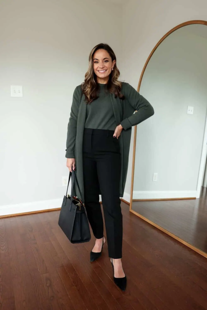 Monochromatic Green And Black Ensemble