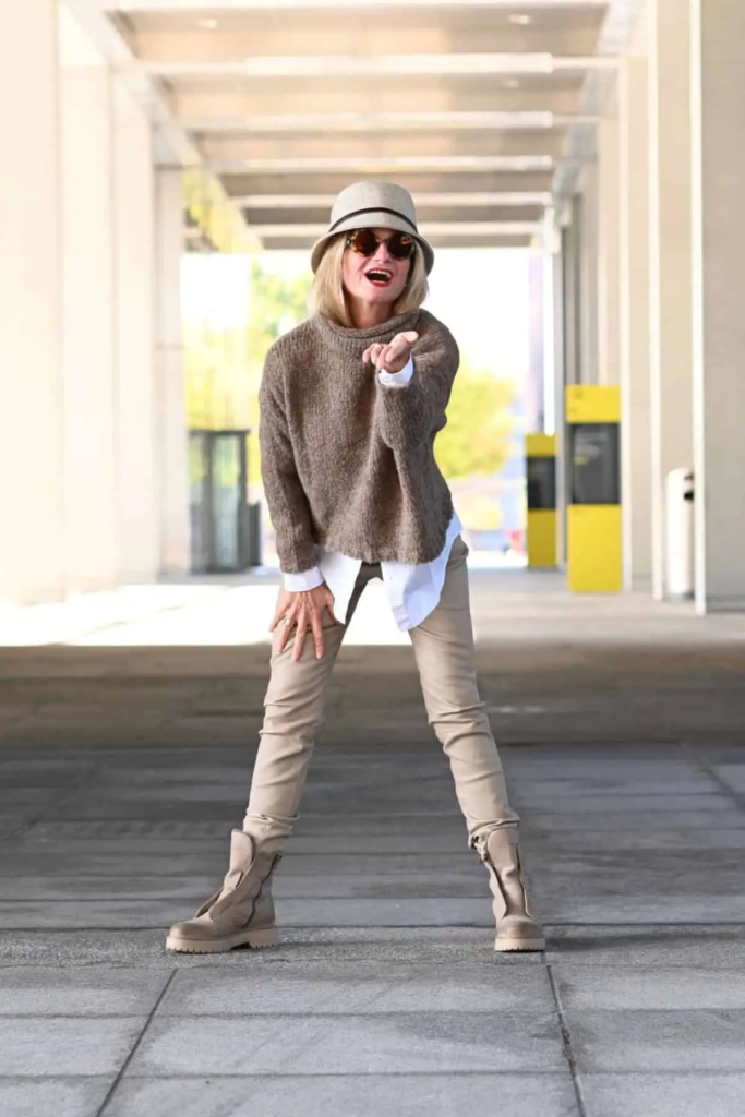 Neutral Layers With Statement Boots