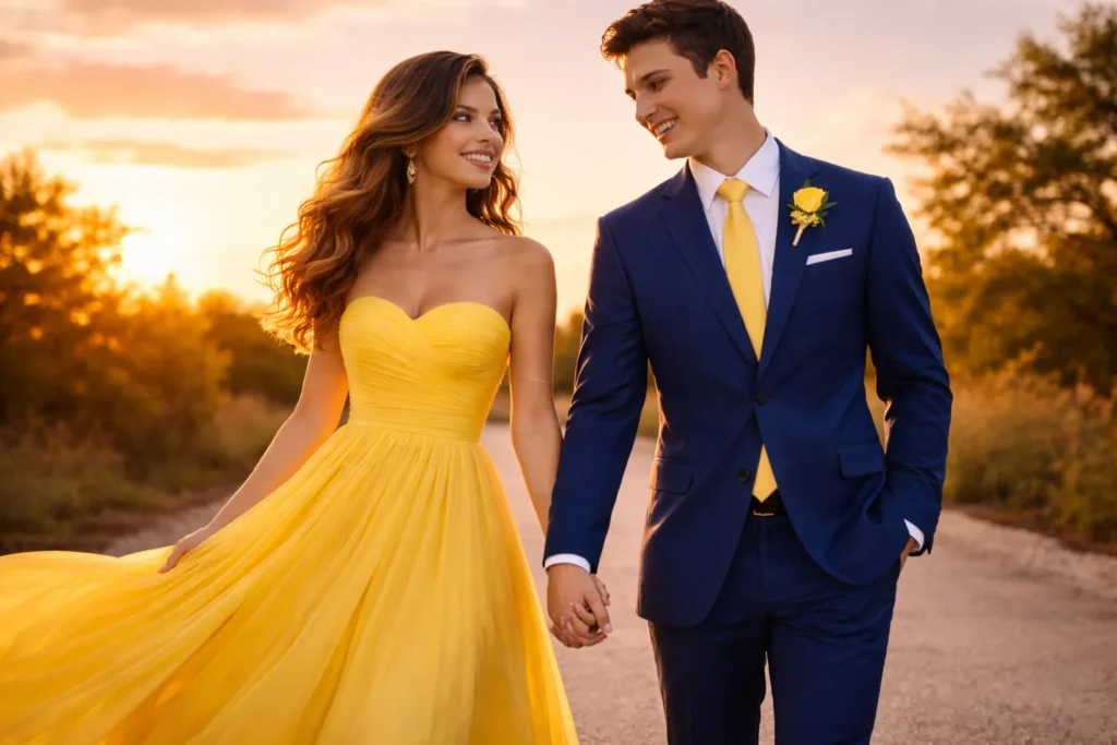 Photography Tips for the Yellow Prom Dress Couple