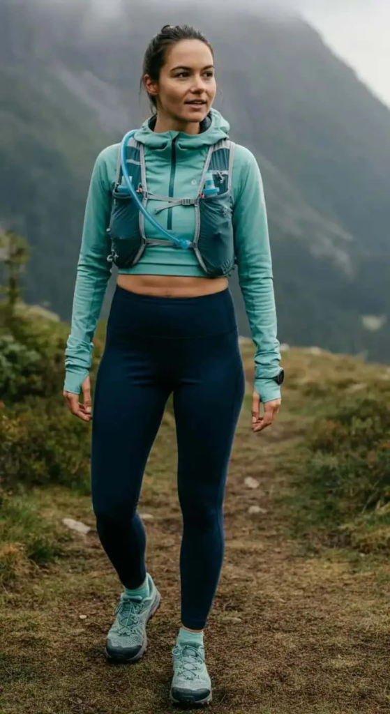 Technical Capris And Ventilated Sport Bra