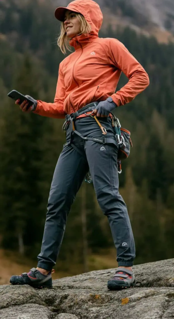 Climbing Pants And Moisture-Wicking Hoodie