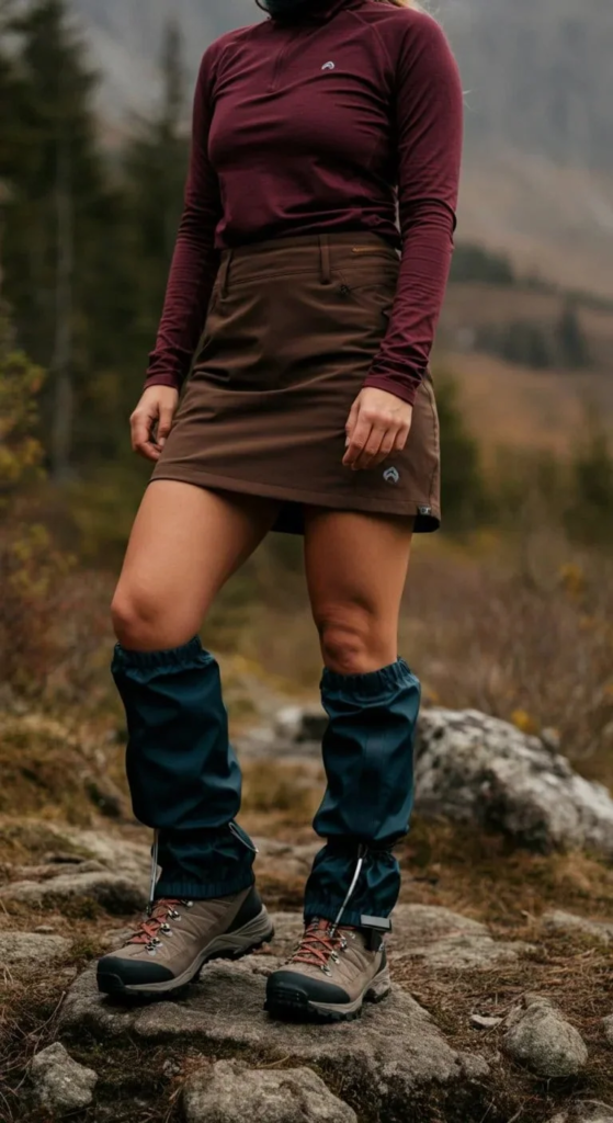 Hiking Skirt And Base Layer Top