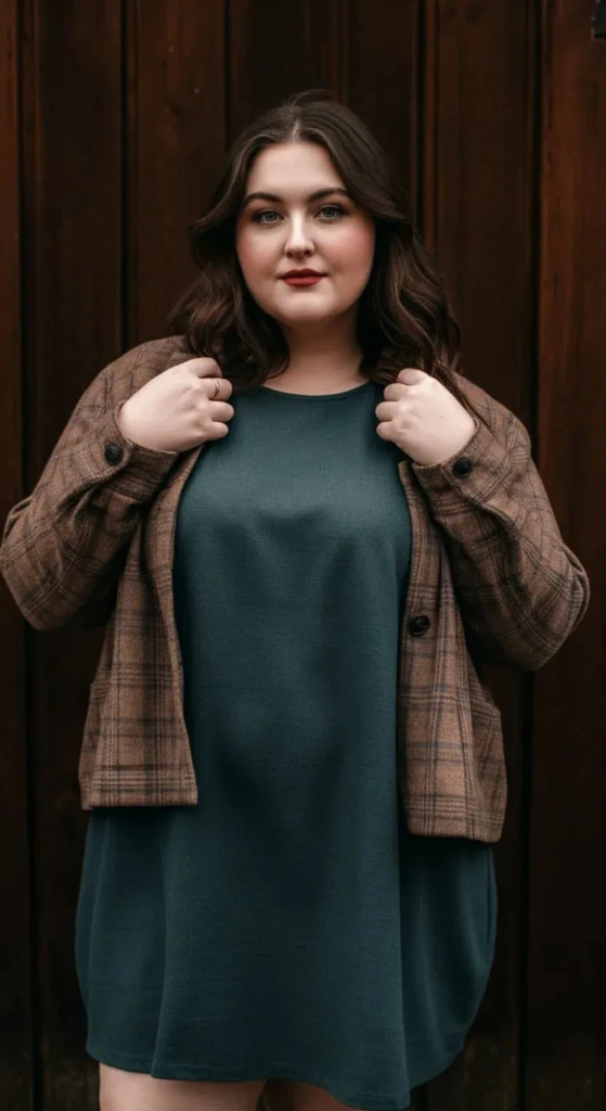 Shift Dress With Jacket