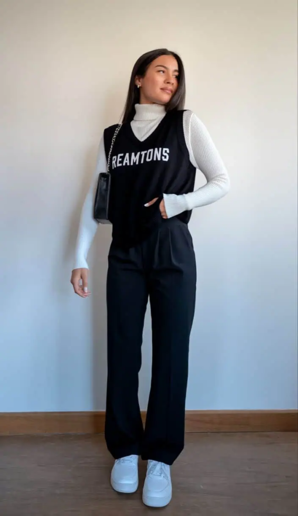 Sporty Chic With A Statement Vest