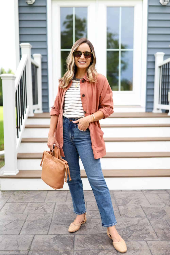 Casual Chic in Terracotta Jacket