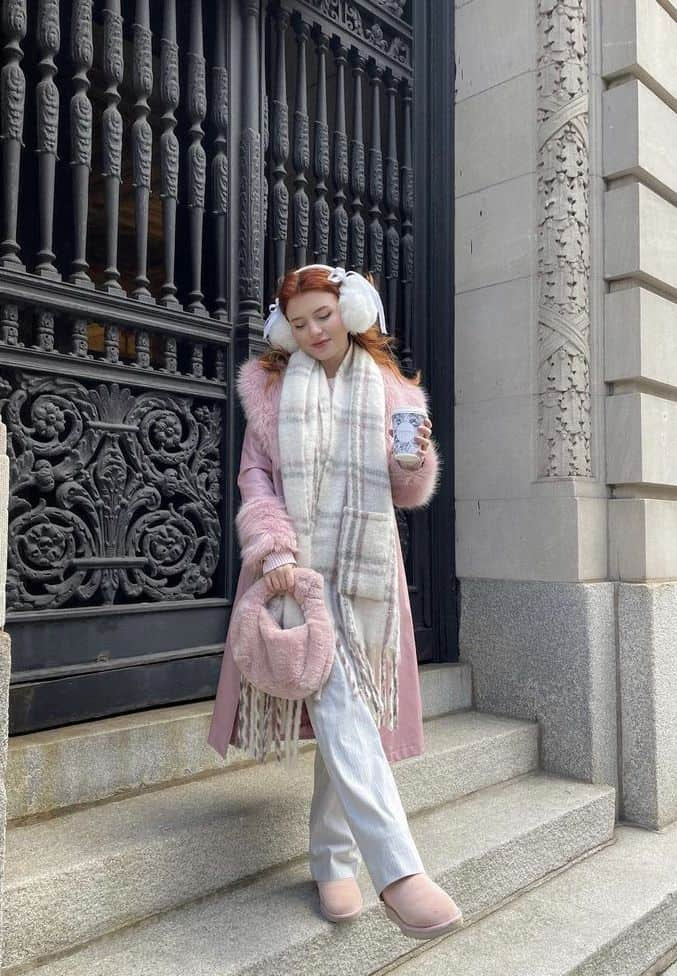 Pastel Pink Perfection for Chilly Days