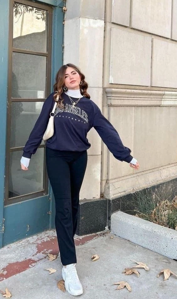 Graphic Sweatshirt with Elevated Basics