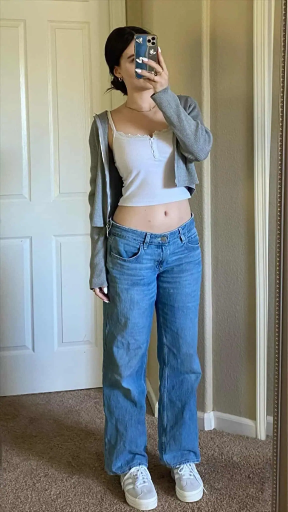 Casual Chic with Baggy Denim