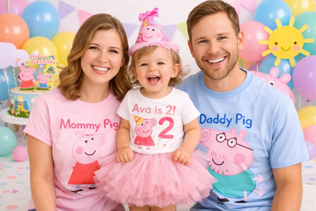 Mommy Pig and Daddy Pig Shirts