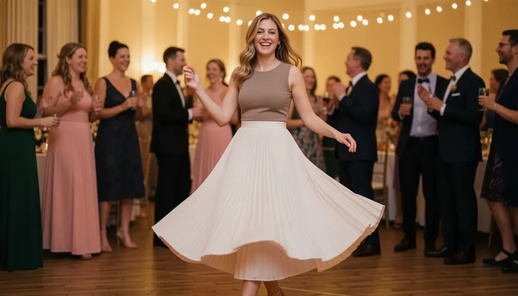 The Romantic Pleated Midi Skirt