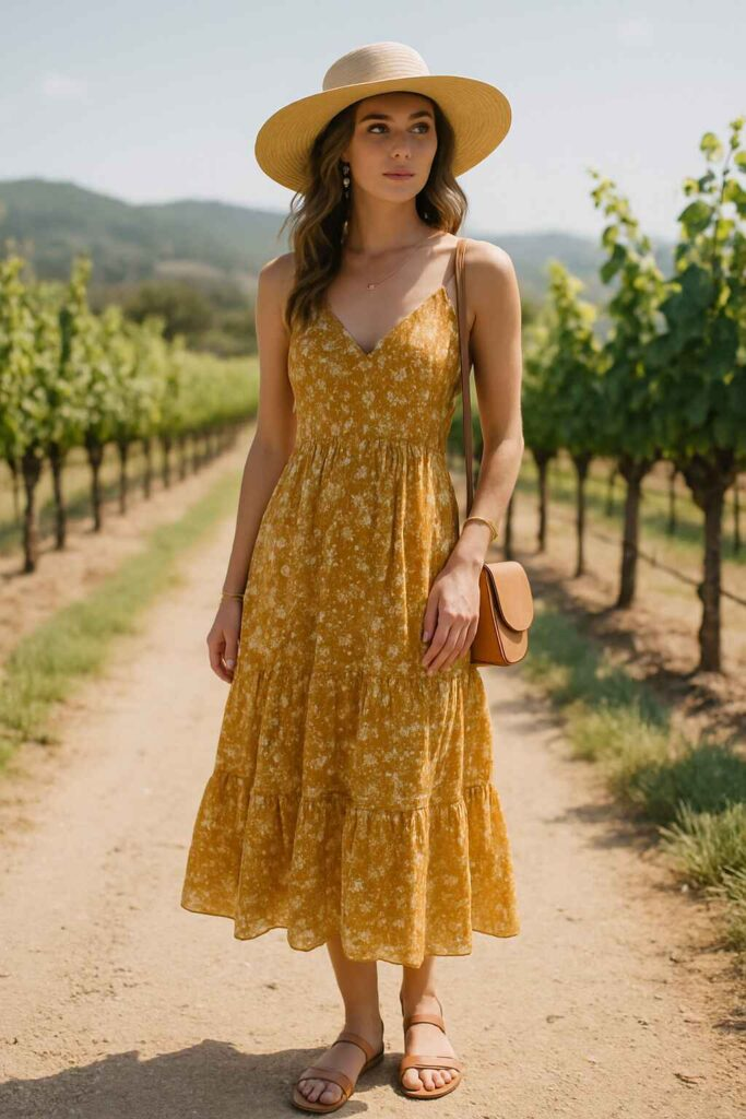 Sundress and Sandals for Wine Country