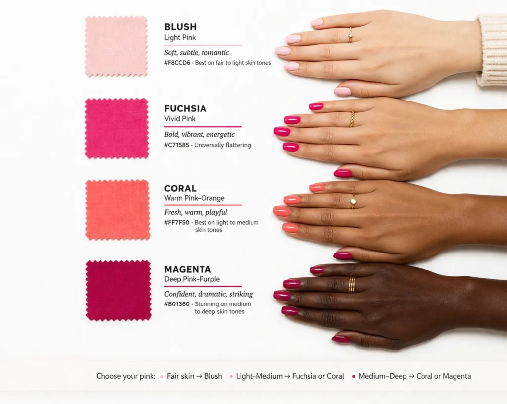 Choosing the Right Shade of Pink for Your Skin Tone