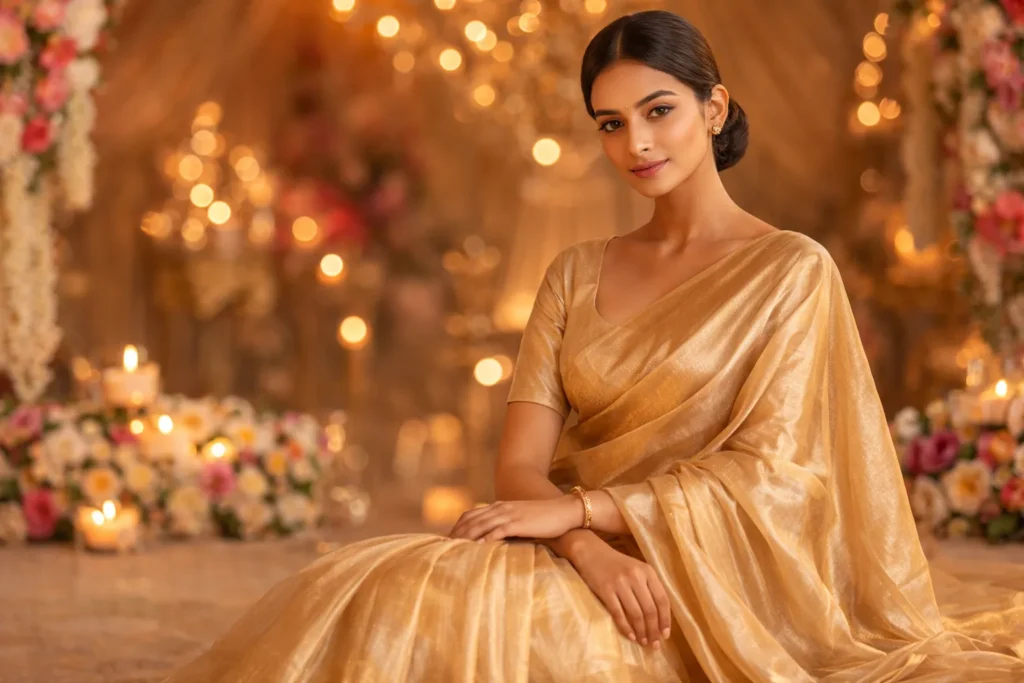 The Golden Tissue Silk Saree