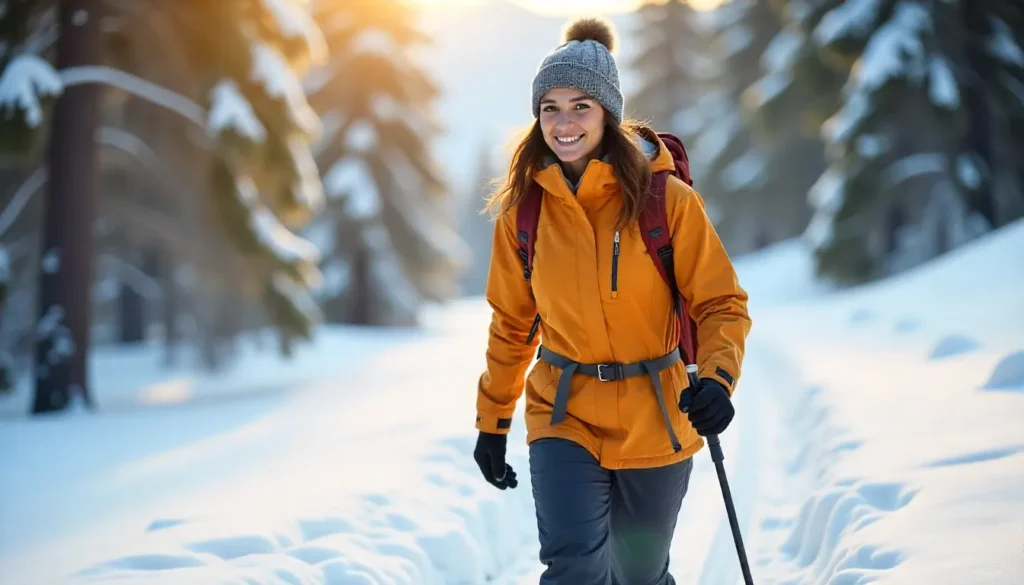 A Slow Walk on a Snowy Morning