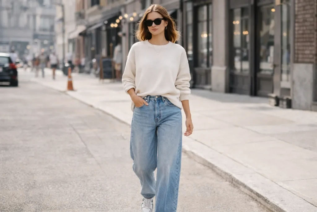 The Cary High Rise Slouchy Wide Leg