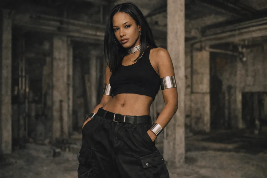 The “Try Again” Music Video Look