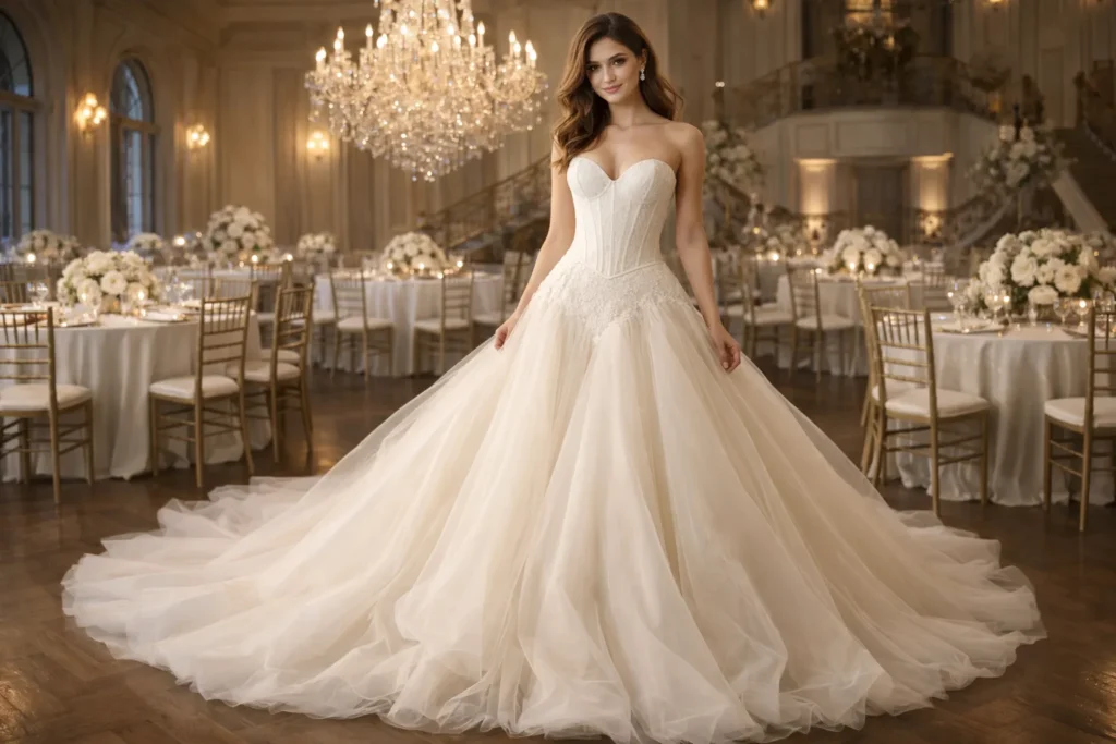 Styling Your Drop Waist Corset Gown