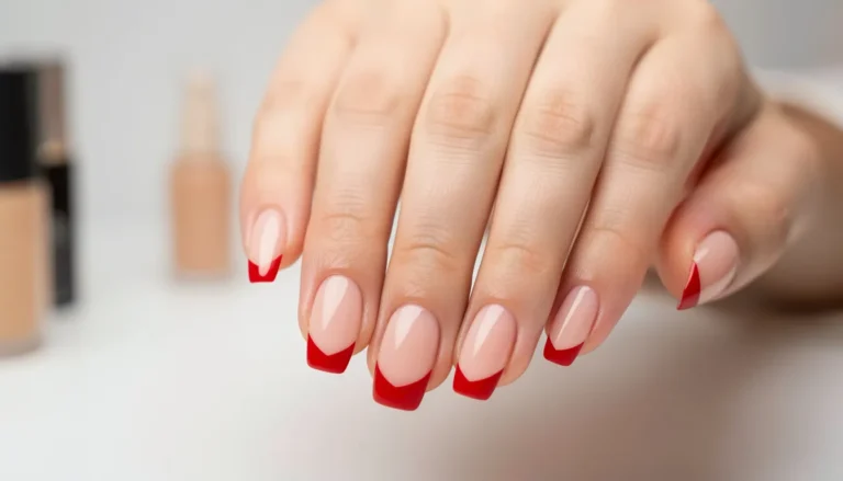 The Red French Manicure