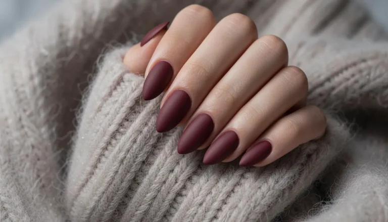Matte Maroon Elegance