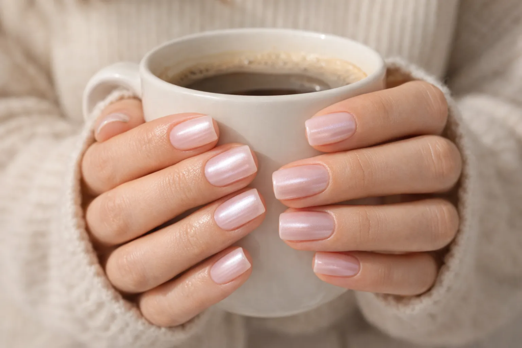Why This Shimmery Manicure Is Everywhere