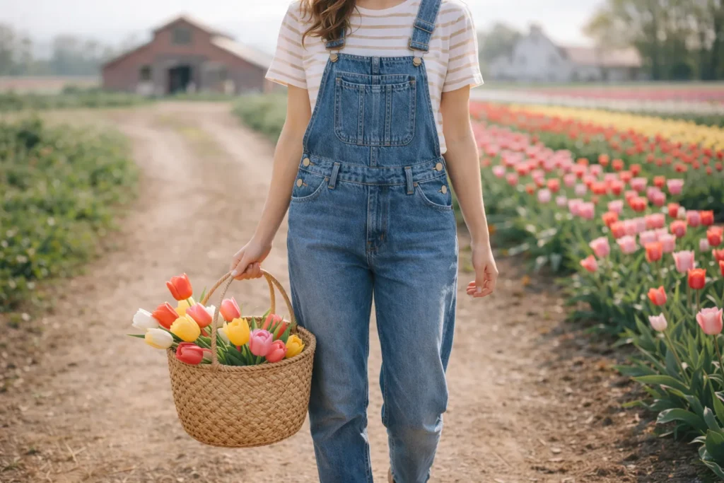 Classic Denim and Blouses