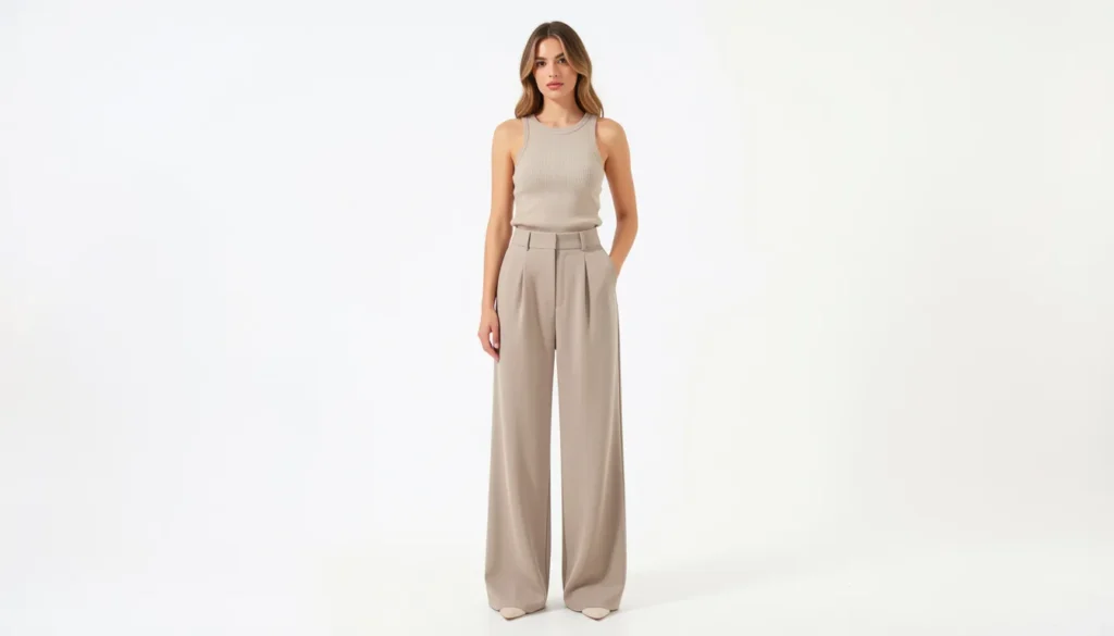 Tailored Wide-Leg Trousers