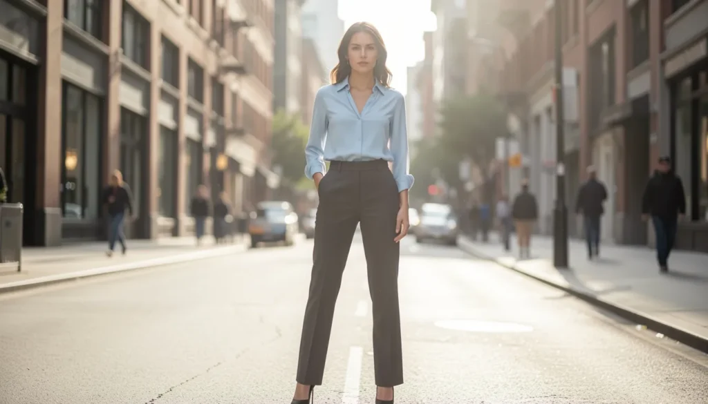 Straight-Leg Trousers